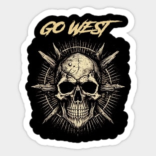 GO WEST MERCH VTG Sticker